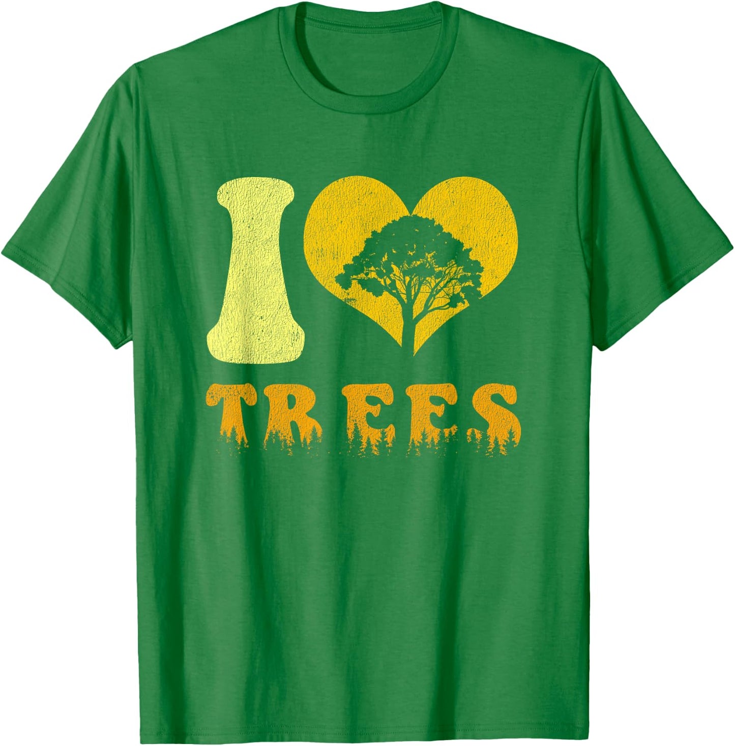 Vintage Earth Day Shirt I Love Trees Teacher Men Women Girls Kids T-Shirt - T-Shirt | Irish Green