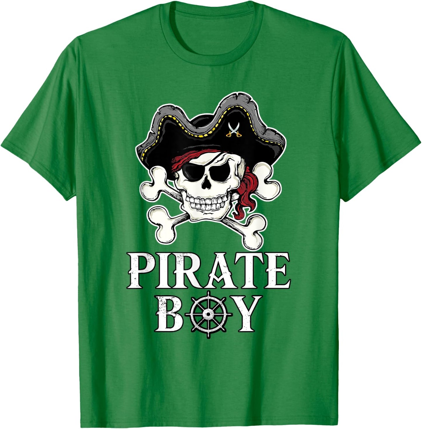 Pirate Boy Pirate T-Shirt - T-Shirt | Irish Green