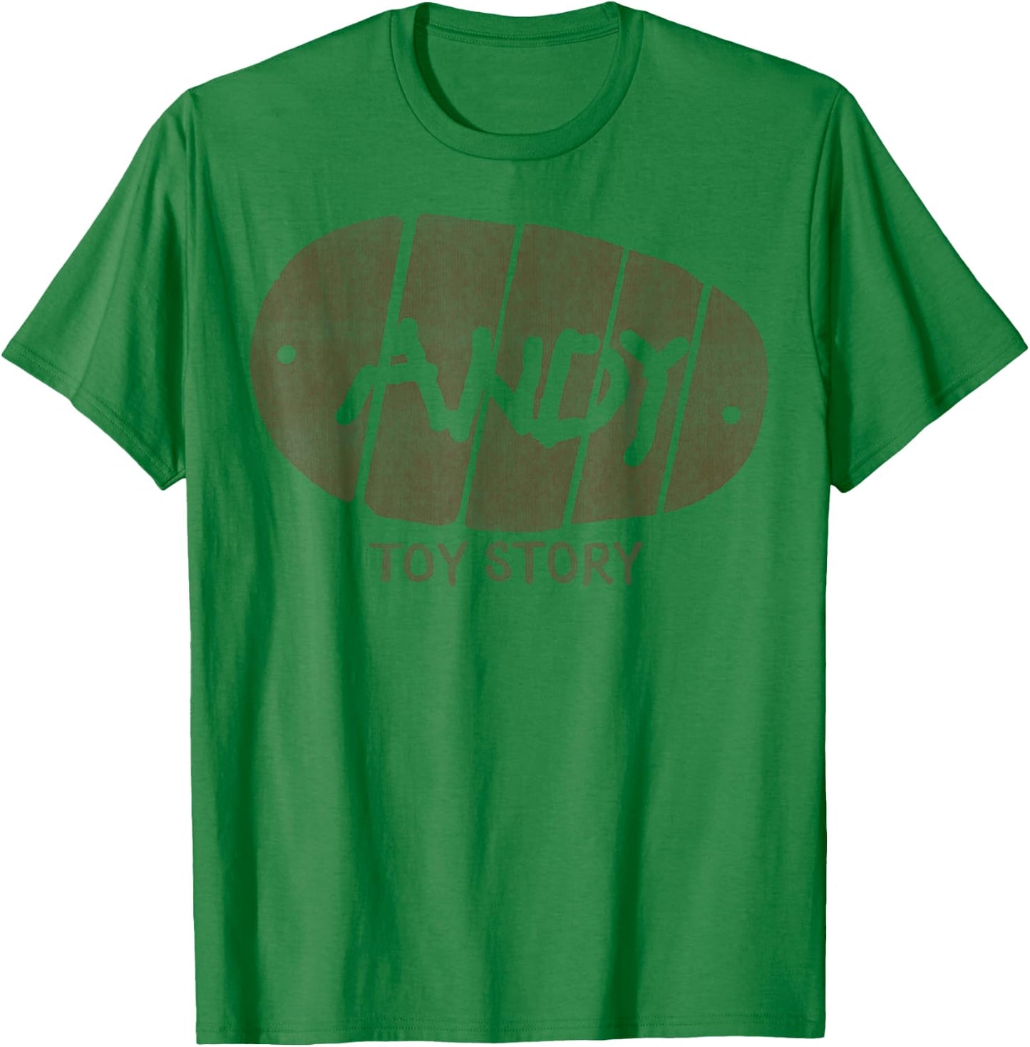 Disney Pixar Toy Story Andy Distressed Signature Boot Logo T-Shirt - T-Shirt | Irish Green