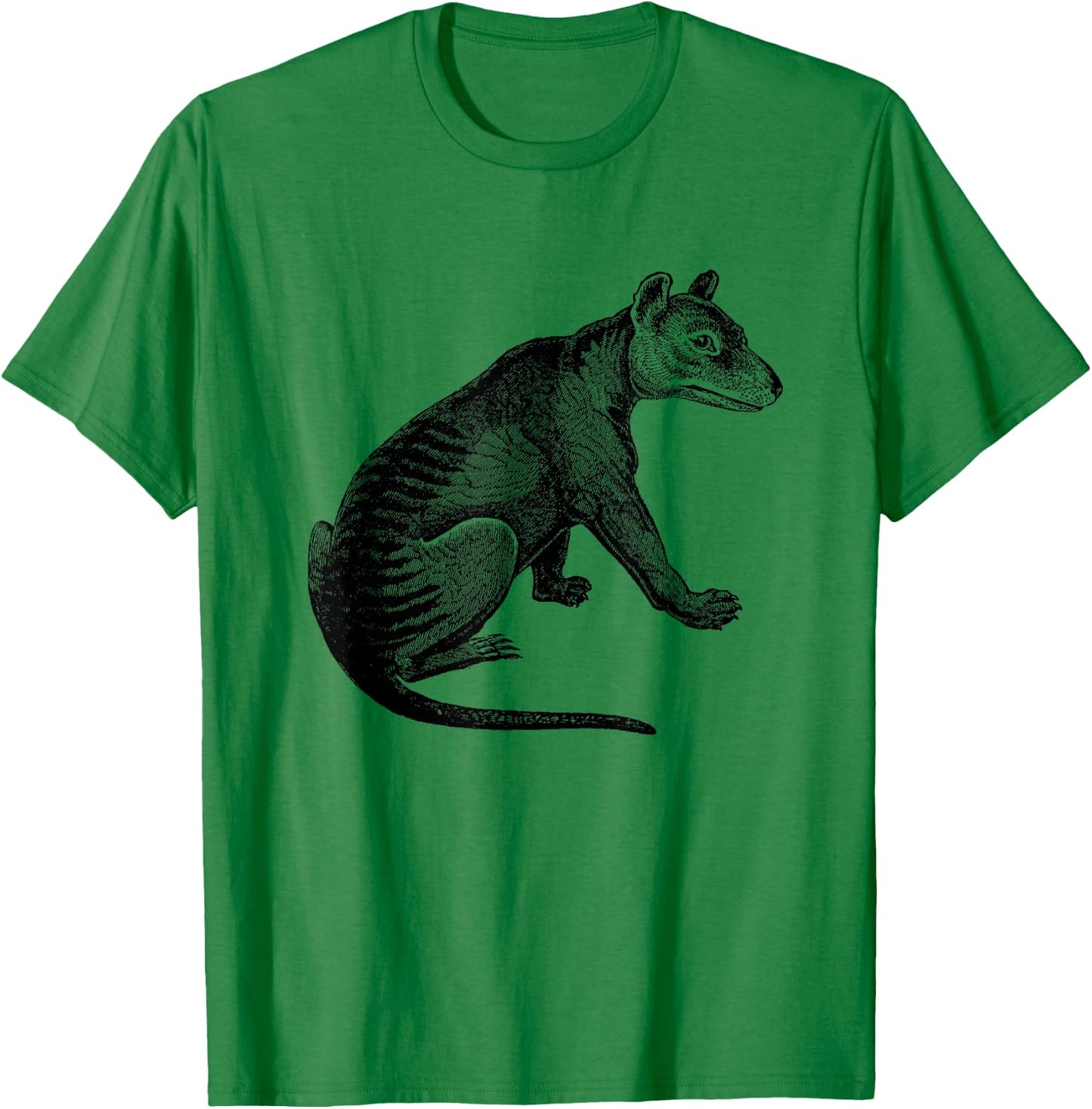 Tasmanian Tiger Print T-Shirt - T-Shirt | Irish Green