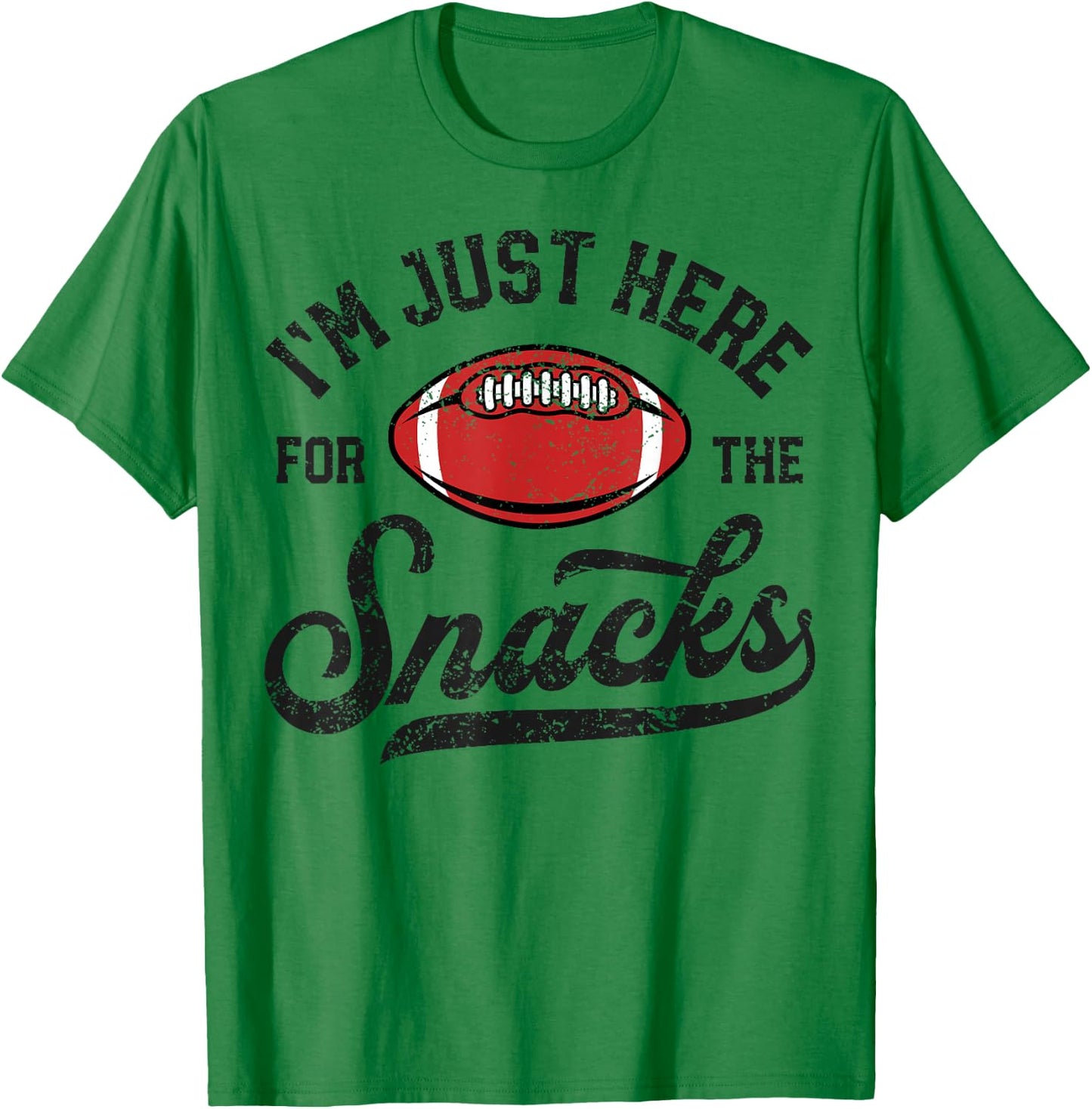 I'm Just Here For The Snacks Funny Fantasy Football League T-Shirt - T-Shirt | Irish Green