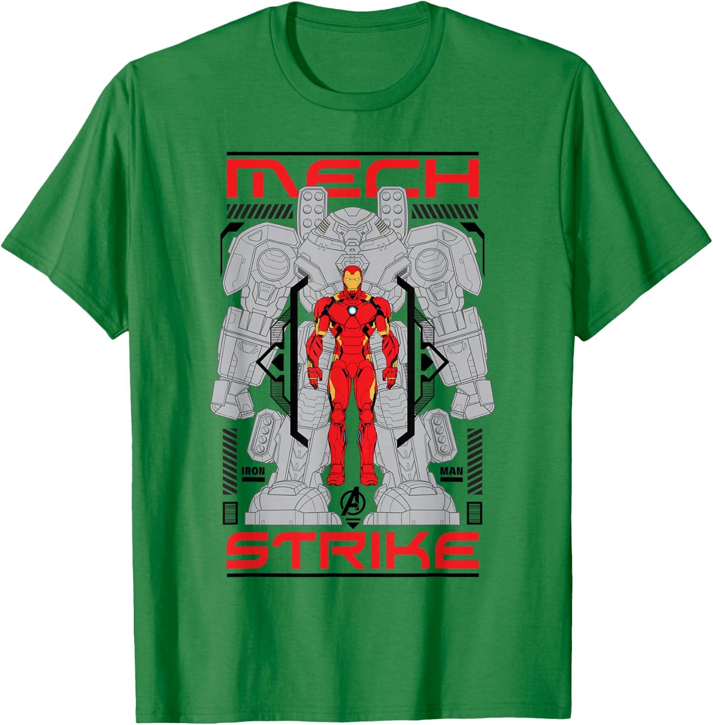 Marvel Avengers Mech Strike Iron Man T-Shirt - T-Shirt | Irish Green