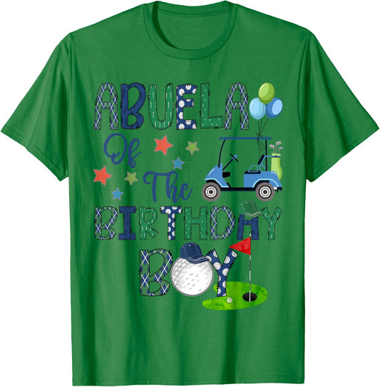 Abuela Of The Birthday Boy Hole In One Golf Lover T-Shirt - T-Shirt | Irish Green