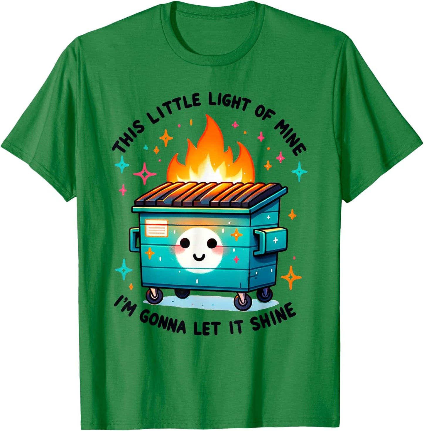 Retro This Little-Light of Mine I'm Going To Make It Shine T-Shirt - T-Shirt | Irish Green