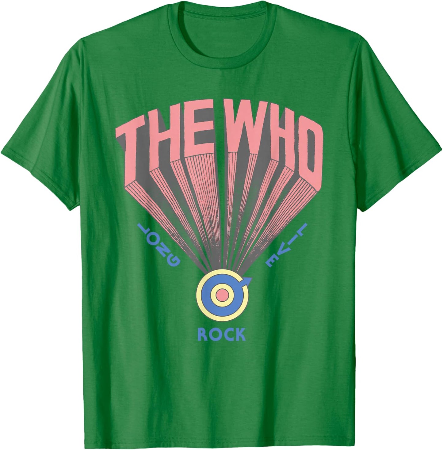 The Who Official Long Live Rock Retro T-Shirt - T-Shirt | Irish Green