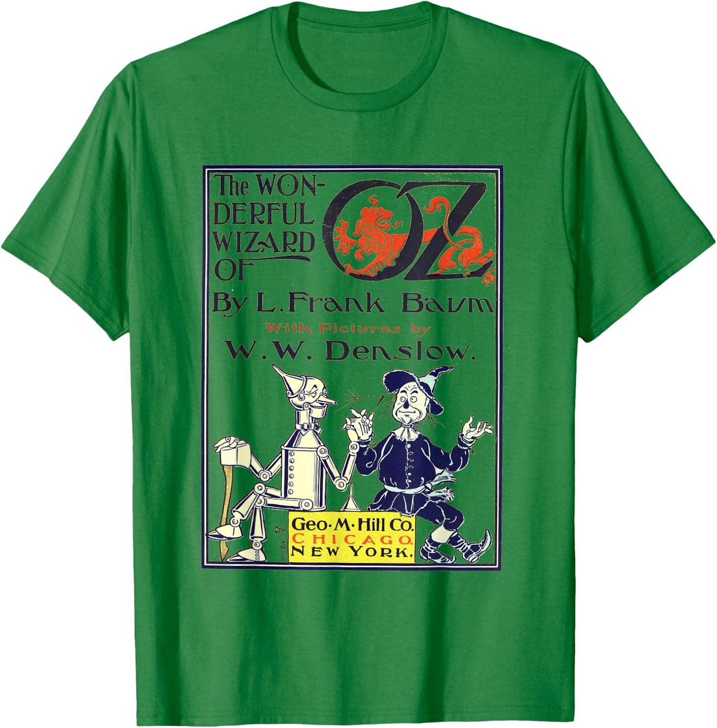 Classic Vintage Book Cover "The Wonderful Wizard of Oz" T-Shirt - T-Shirt | Irish Green