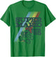 Nintendo Super Mario Retro Rainbow '85 Graphic T-Shirt - T-Shirt | Irish Green