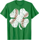 Baseball St Patricks Day Boys Girls Men Women Shamrock Green T-Shirt - T-Shirt | Irish Green