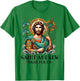 St Andrew Fishing Patron Saint of Fisherman Catholic Saint T-Shirt - T-Shirt | Irish Green