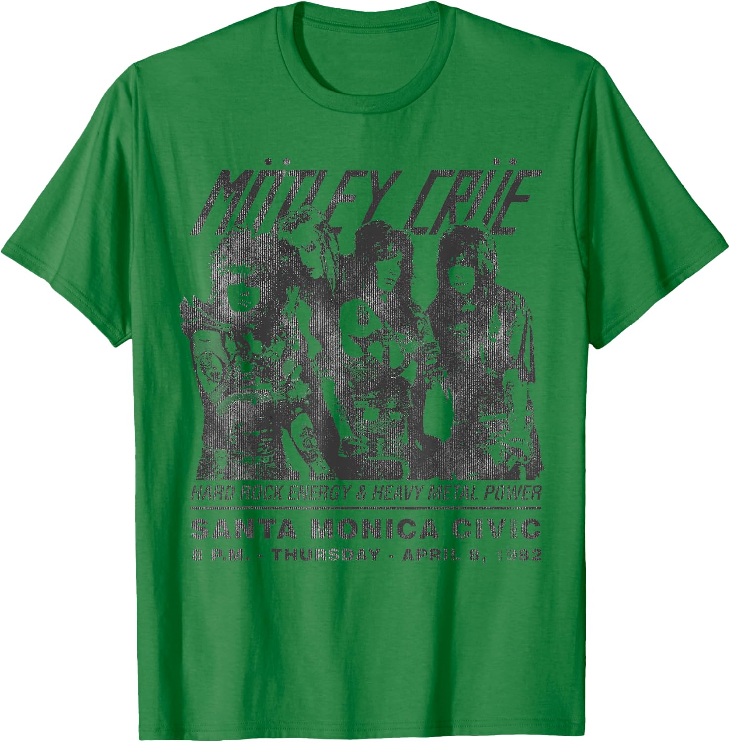 Mötley Crüe - Santa Monica Civic Auditorium T-Shirt - T-Shirt | Irish Green
