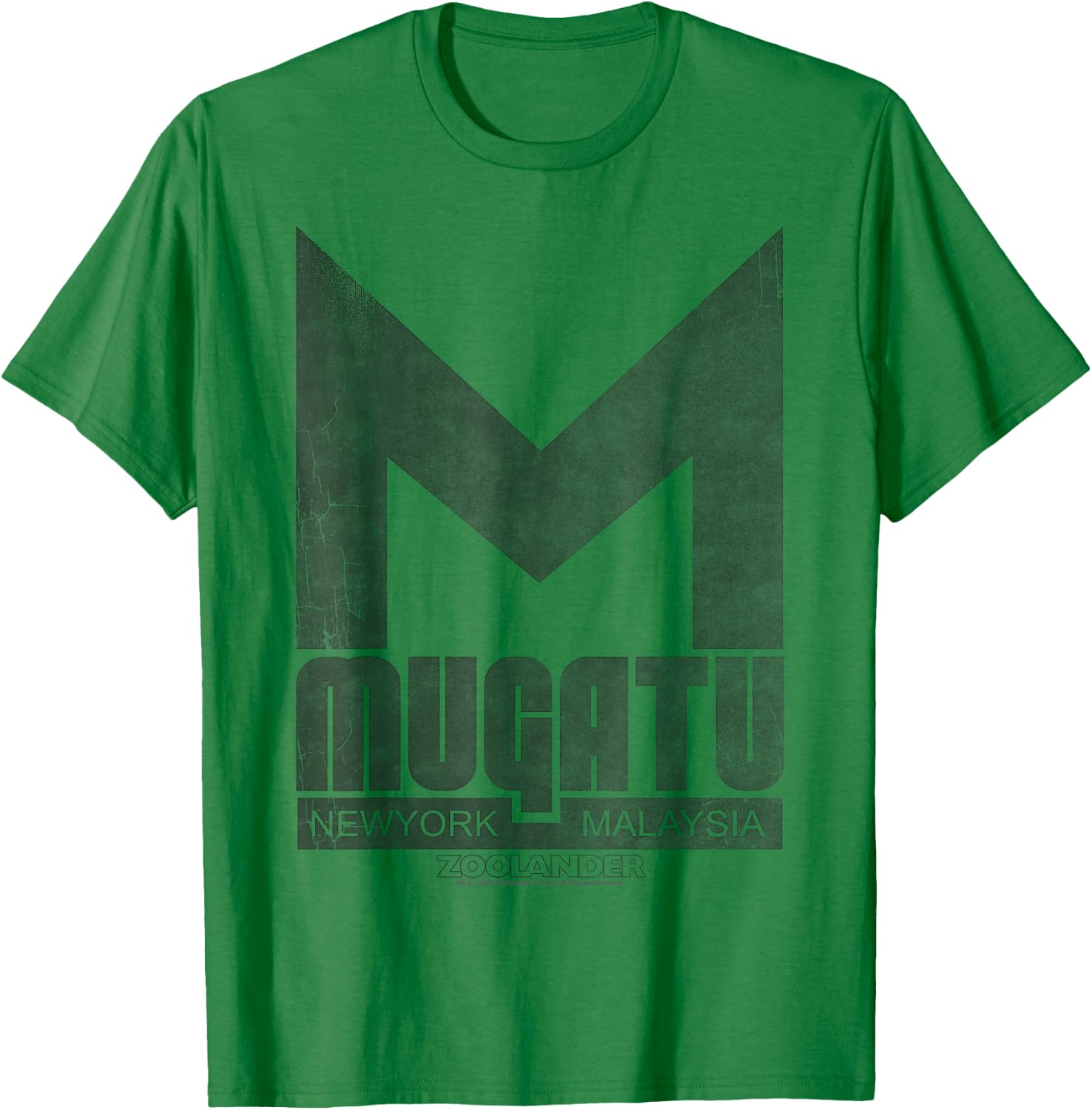 Zoolander Mugatu New York Malaysia Logo T-Shirt - T-Shirt | Irish Green