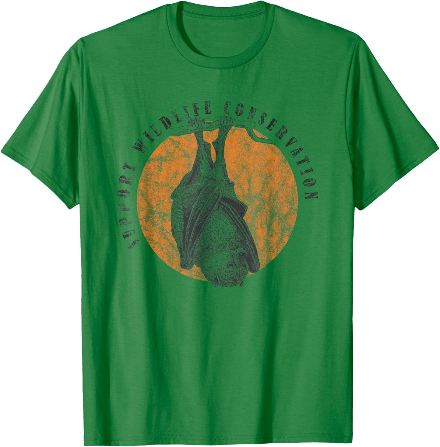 Flying Fox Bat Wildlife Animal Lover Gift T-Shirt - T-Shirt | Irish Green