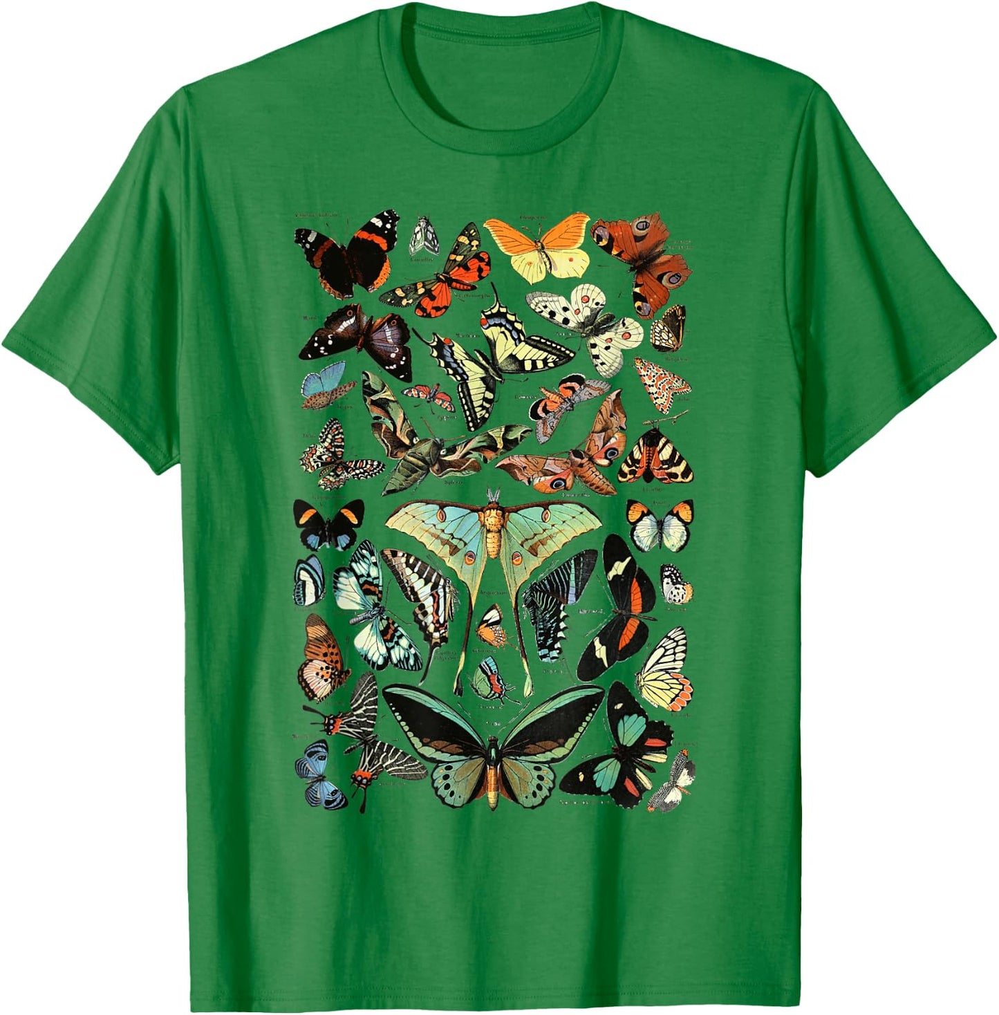 Vintage Butterflies Butterfly Collection entomology T-Shirt - T-Shirt | Irish Green