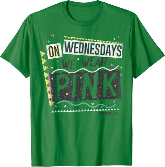 Mean Girls On Wednesdays We Wear Pink Graphic T-Shirt - T-Shirt | Irish Green