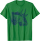Wildebeest Picture for Wildebeest and Wildlife Fans T-Shirt - T-Shirt | Irish Green
