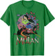 Disney Mulan and Mushu Collage Portrait Logo Small T-Shirt - T-Shirt | Irish Green