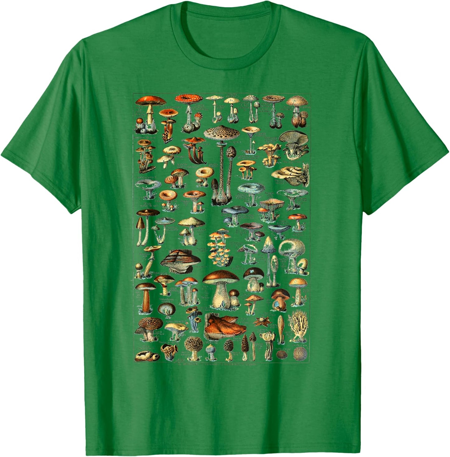 Illustration Mushroom Morel Hunter T-Shirt - T-Shirt | Irish Green