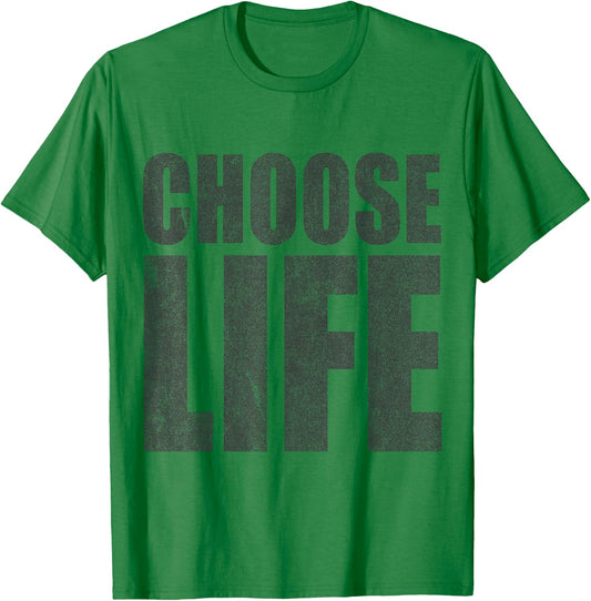 Choose Life Pro-Life Retro 80s T-Shirt - T-Shirt | Irish Green