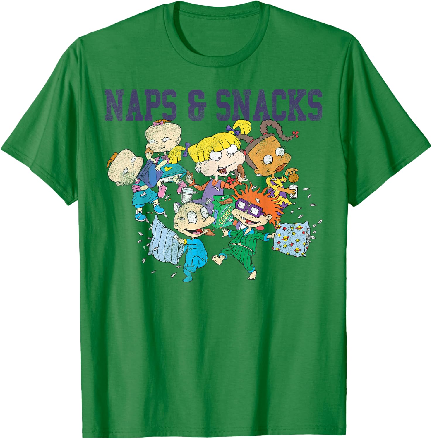 Rugrats Naps and Snacks Group Shot Graphic T-Shirt - T-Shirt | Irish Green