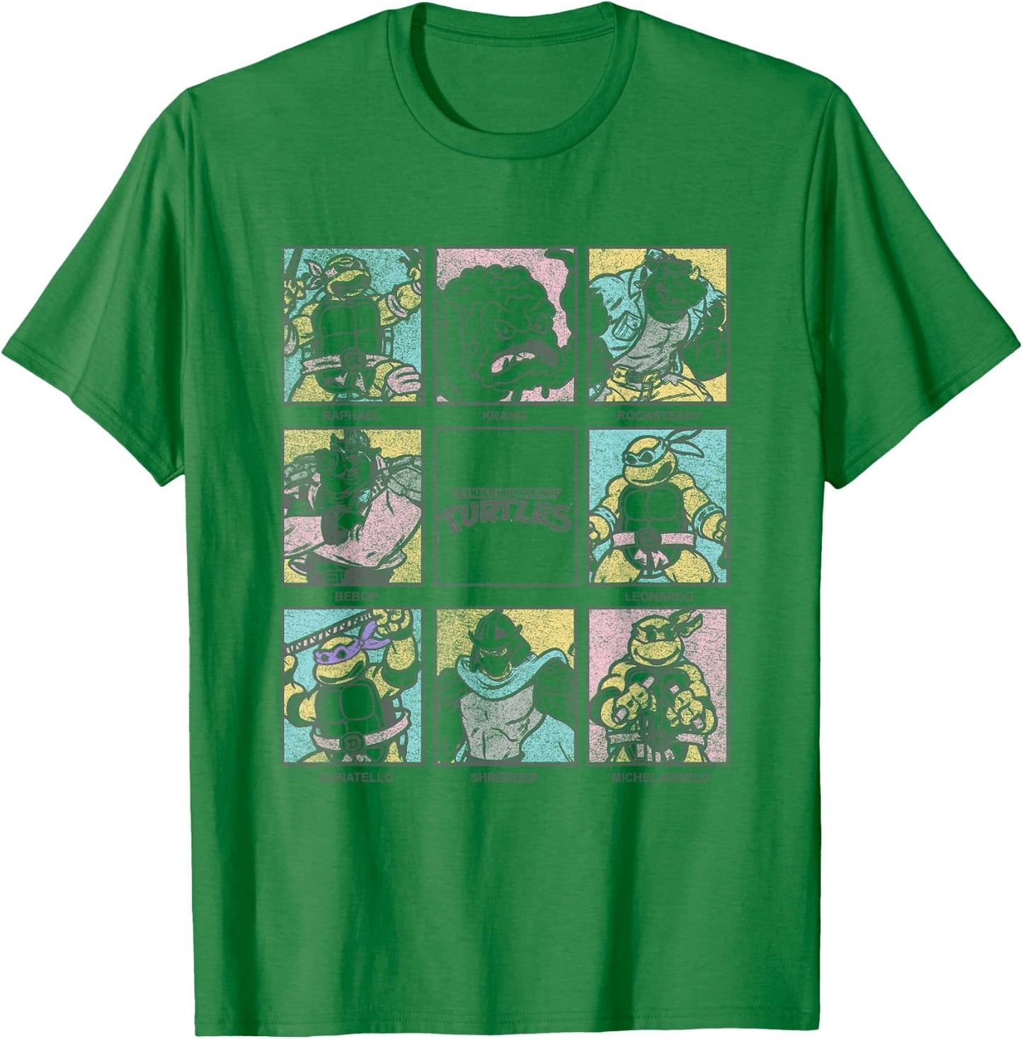 Teenage Mutant Ninja Turtles Vintage Style Box Up T-Shirt - T-Shirt | Irish Green