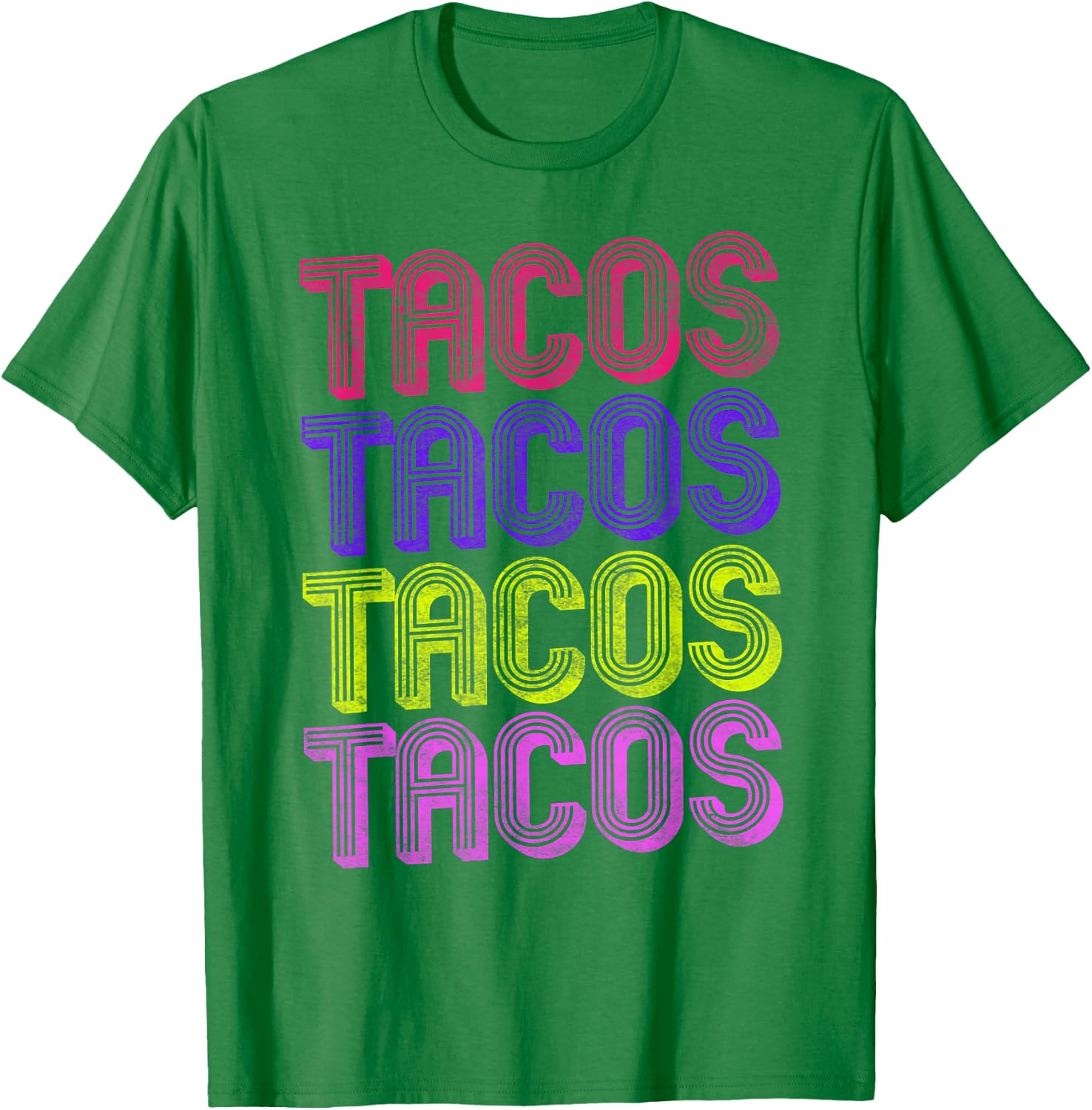 Retro Tacos , 80s Taco Tuesday Shirt , Kids T-Shirt - T-Shirt | Irish Green