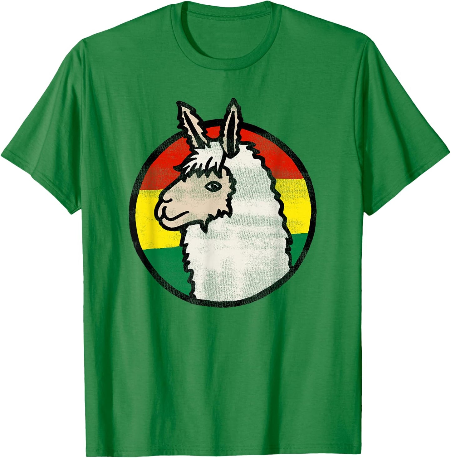 BOLIVIA Bolivian Flag Travel Souvenir Alpaca T-Shirt - T-Shirt | Irish Green