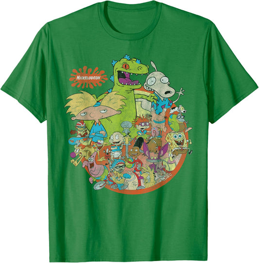 Nickelodeon 90's Nicktoons Graphic T-Shirt - T-Shirt | Irish Green