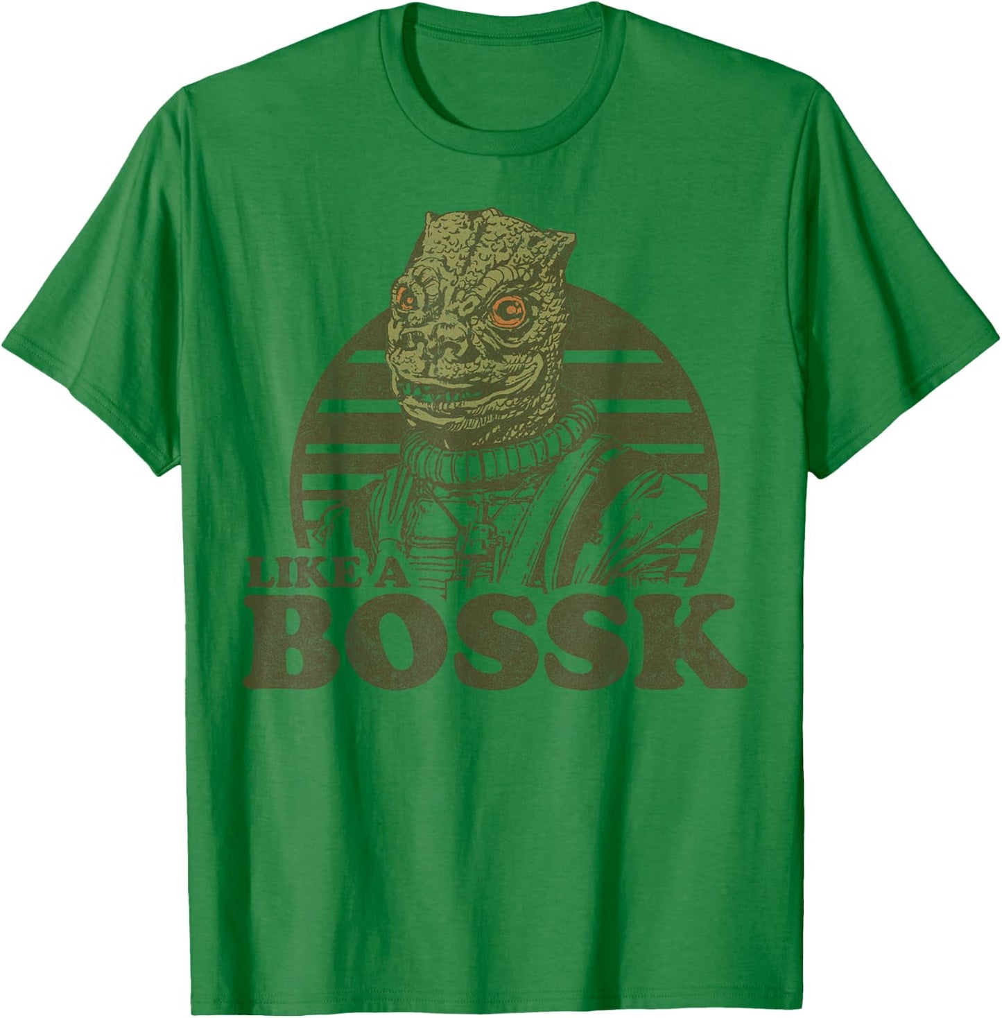 Star Wars Like a Bossk Bounty Hunter Retro Logo T-Shirt - T-Shirt | Irish Green