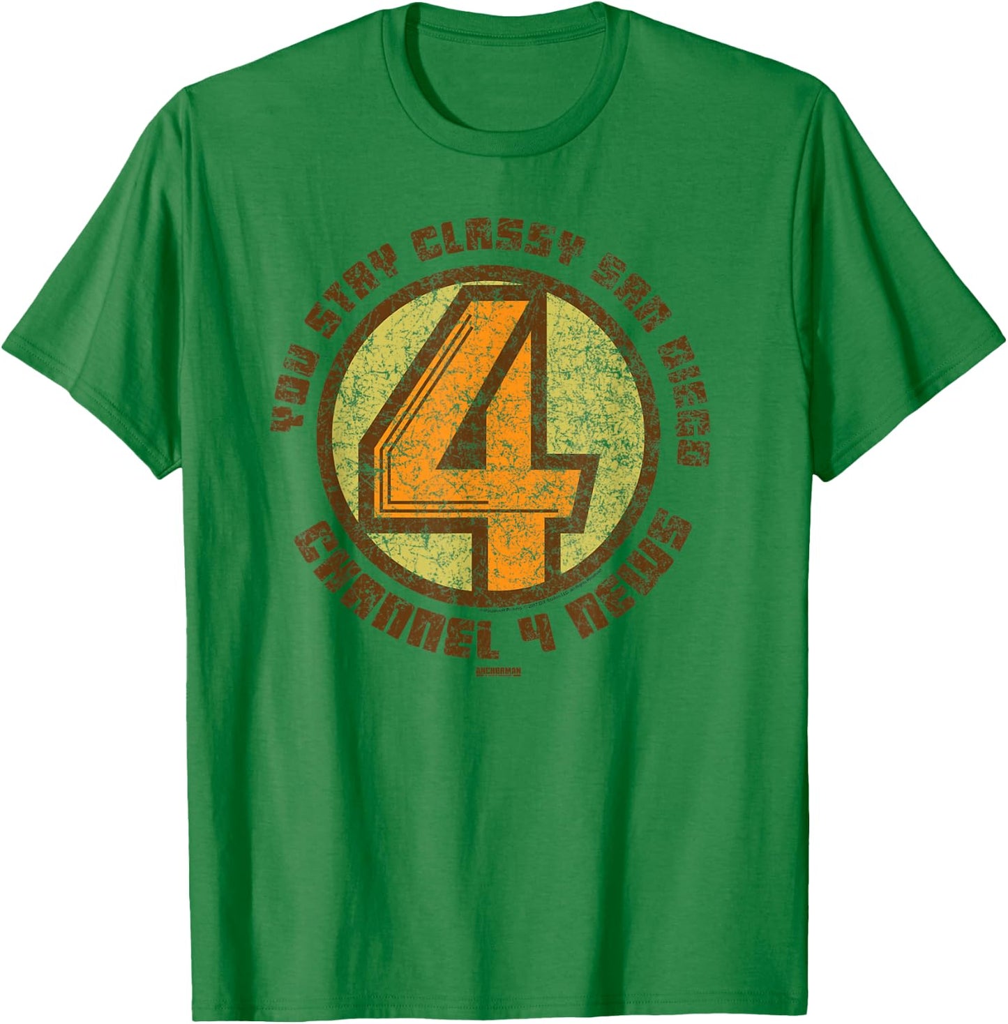 Anchorman Channel 4 News T-Shirt - T-Shirt | Irish Green