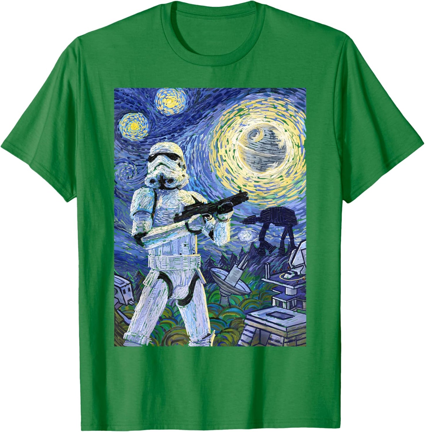 Star Wars Stormtrooper Starry Night Graphic T-Shirt - T-Shirt | Irish Green