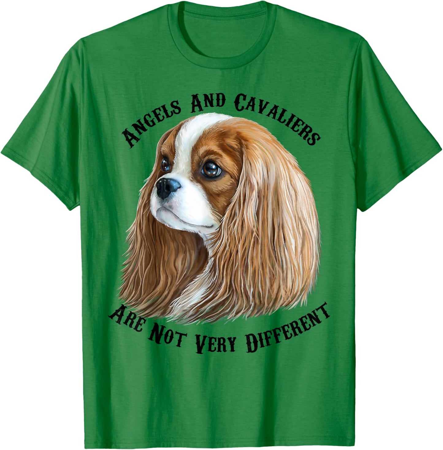 Cavalier King Charles Spaniel Blenheim T-Shirt - T-Shirt | Irish Green