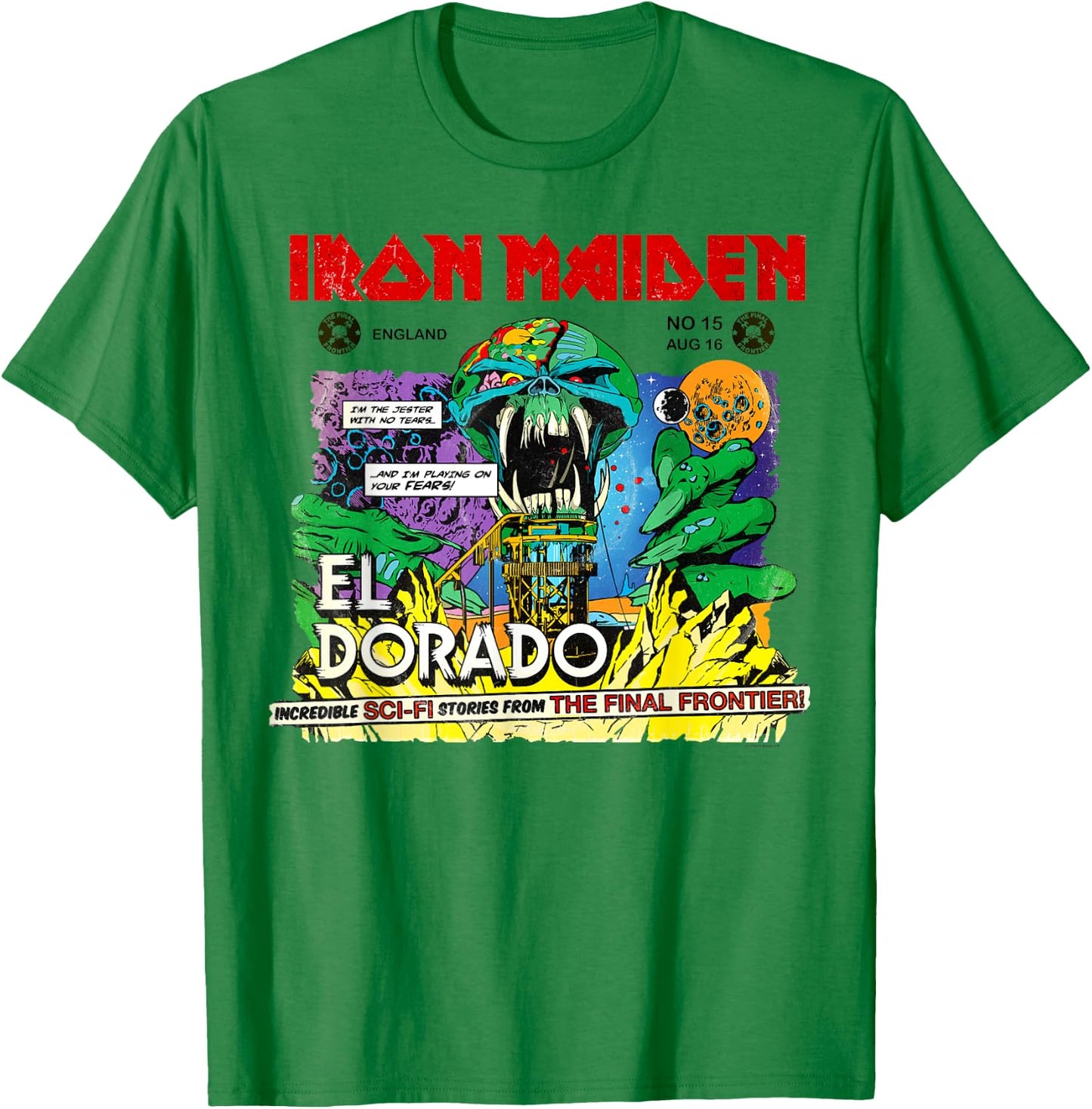 Iron Maiden - El Dorado T-Shirt - T-Shirt | Irish Green