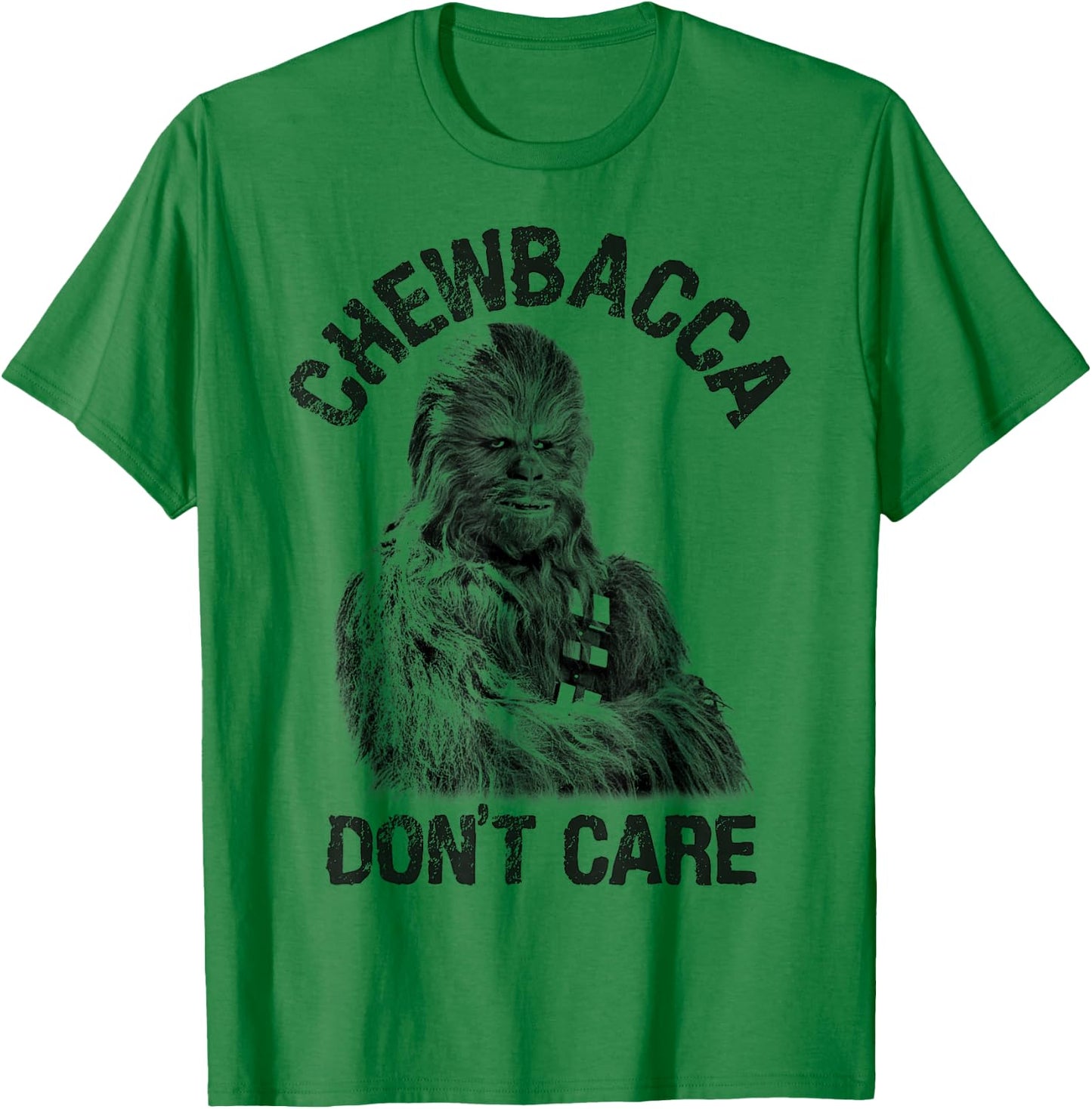 Star Wars Chewbacca Don't Care Funny Logo T-Shirt - T-Shirt | Irish Green