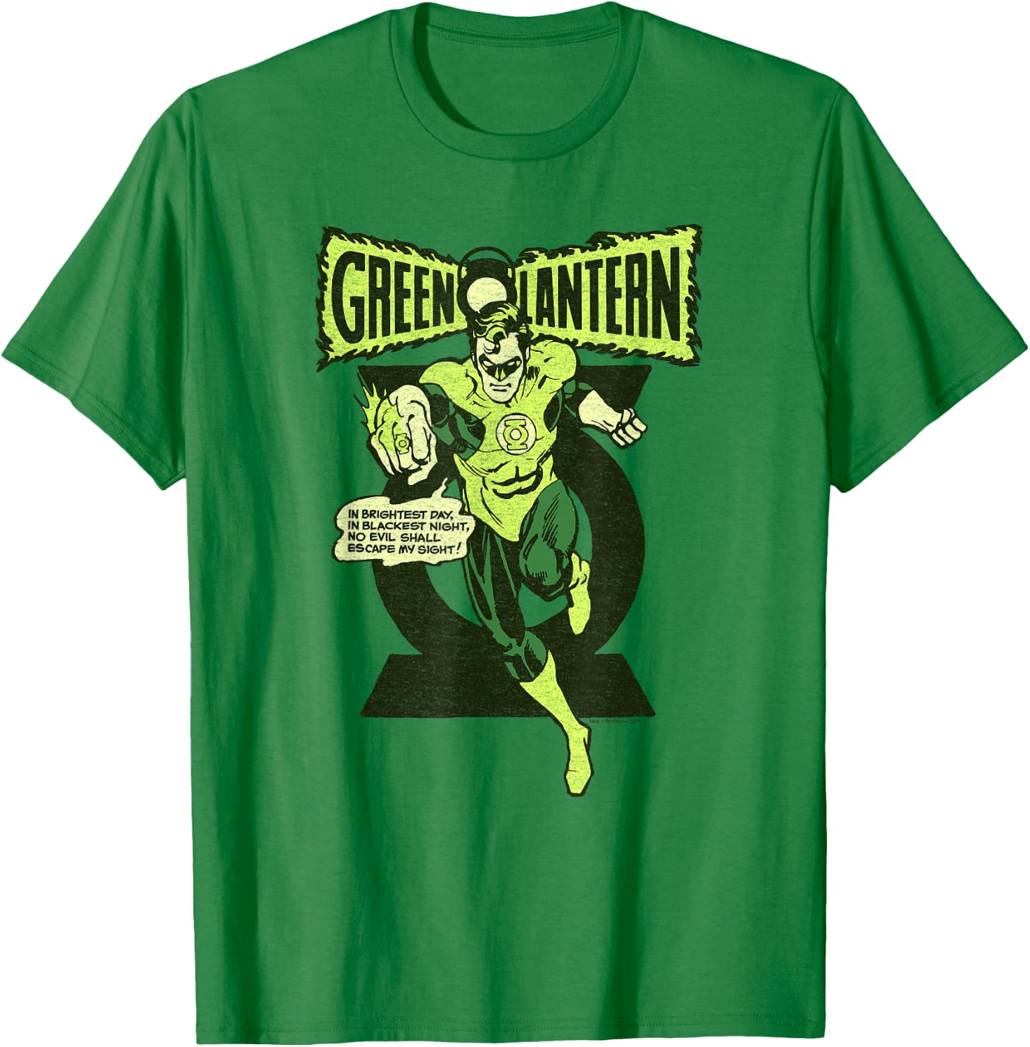 Green Lantern Retro Oath T-Shirt - T-Shirt | Irish Green