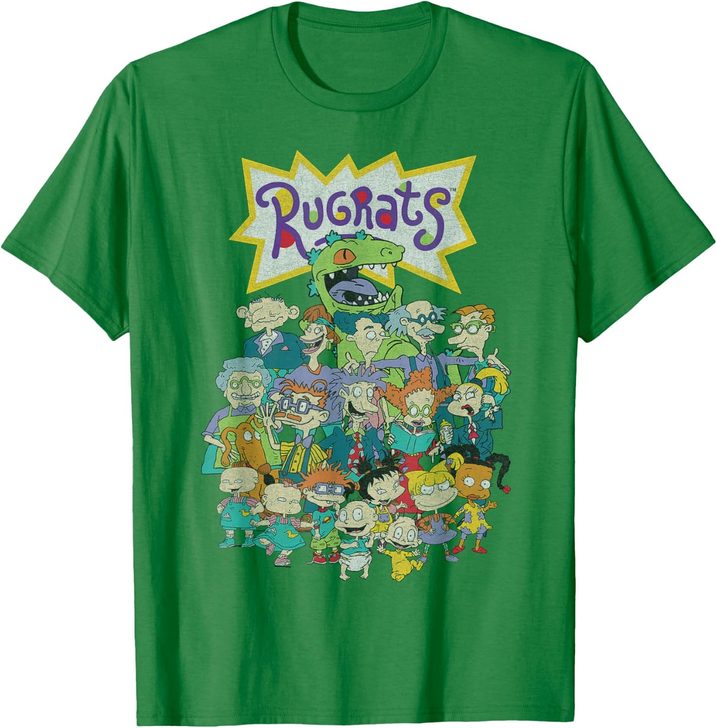 Nickelodeon Rugrats Full Character Portrait T-Shirt - T-Shirt | Irish Green