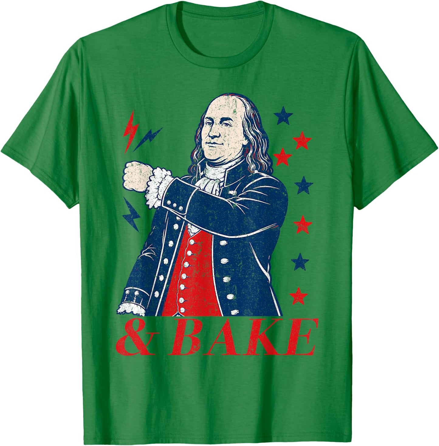 Funny Shake and Bake 4th of July Couple Matching T-Shirt - T-Shirt | Irish Green