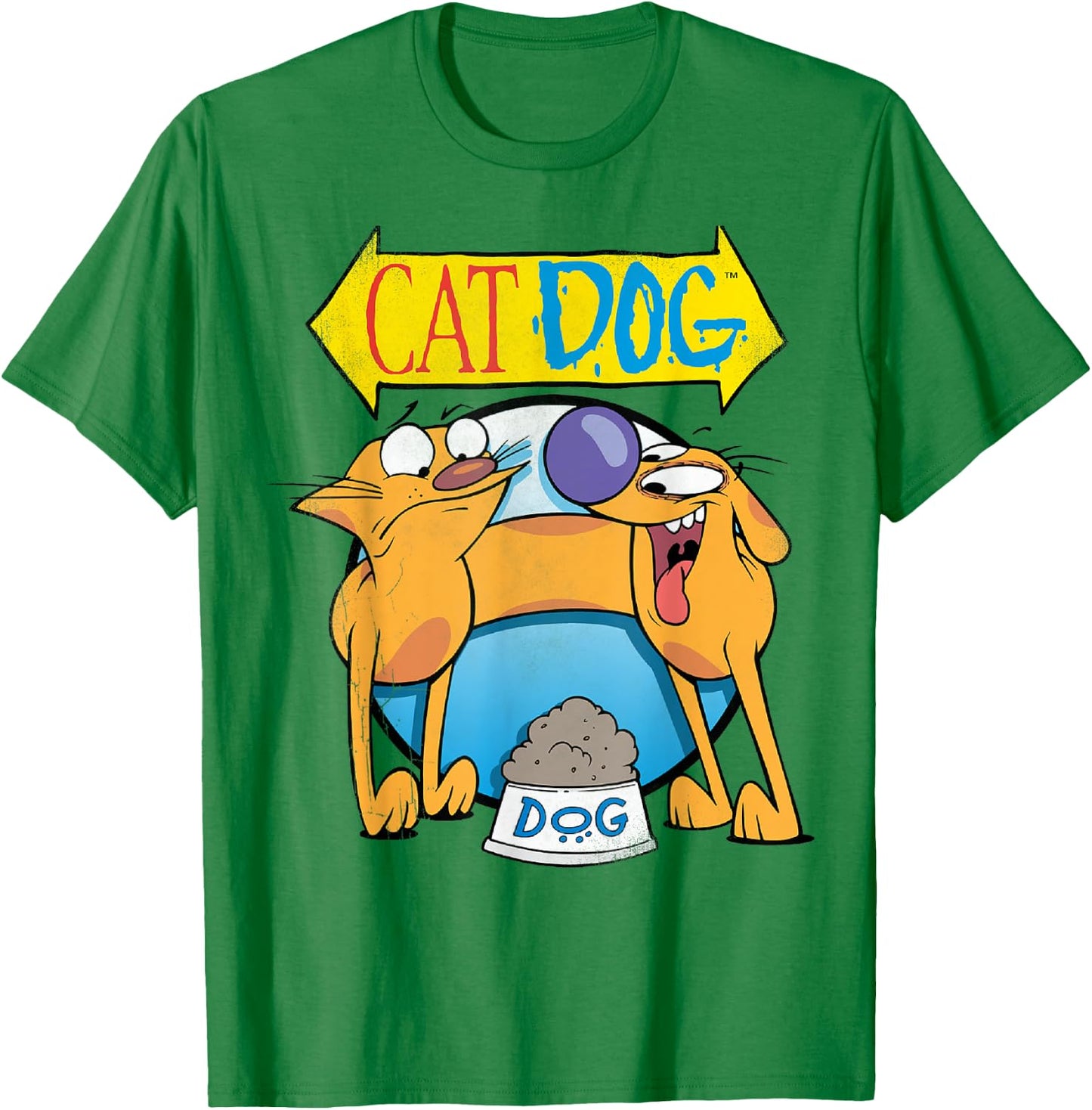 CatDog Classic Dog Food Title Poster T-Shirt - T-Shirt | Irish Green