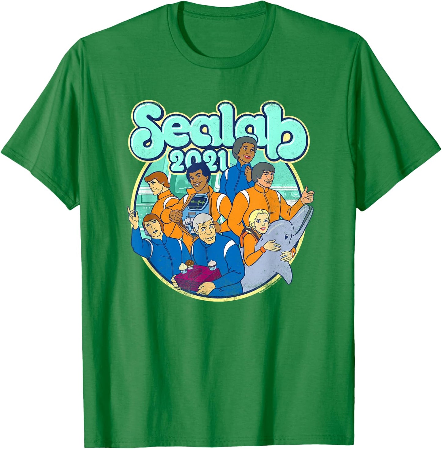 Sealab 2021 Gangs All Here T-Shirt - T-Shirt | Irish Green