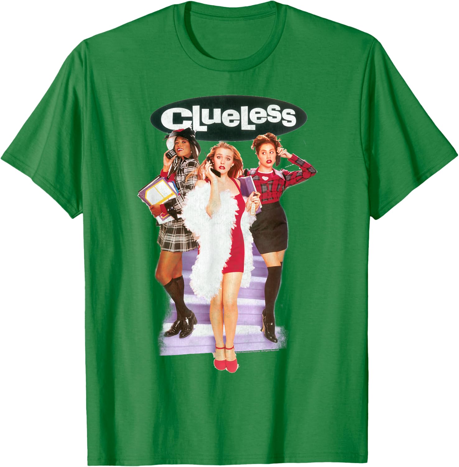 Clueless Cher Dionne & Tai Movie Poster Graphic T-Shirt - T-Shirt | Irish Green