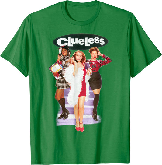 Clueless Cher Dionne & Tai Movie Poster Graphic T-Shirt - T-Shirt | Irish Green