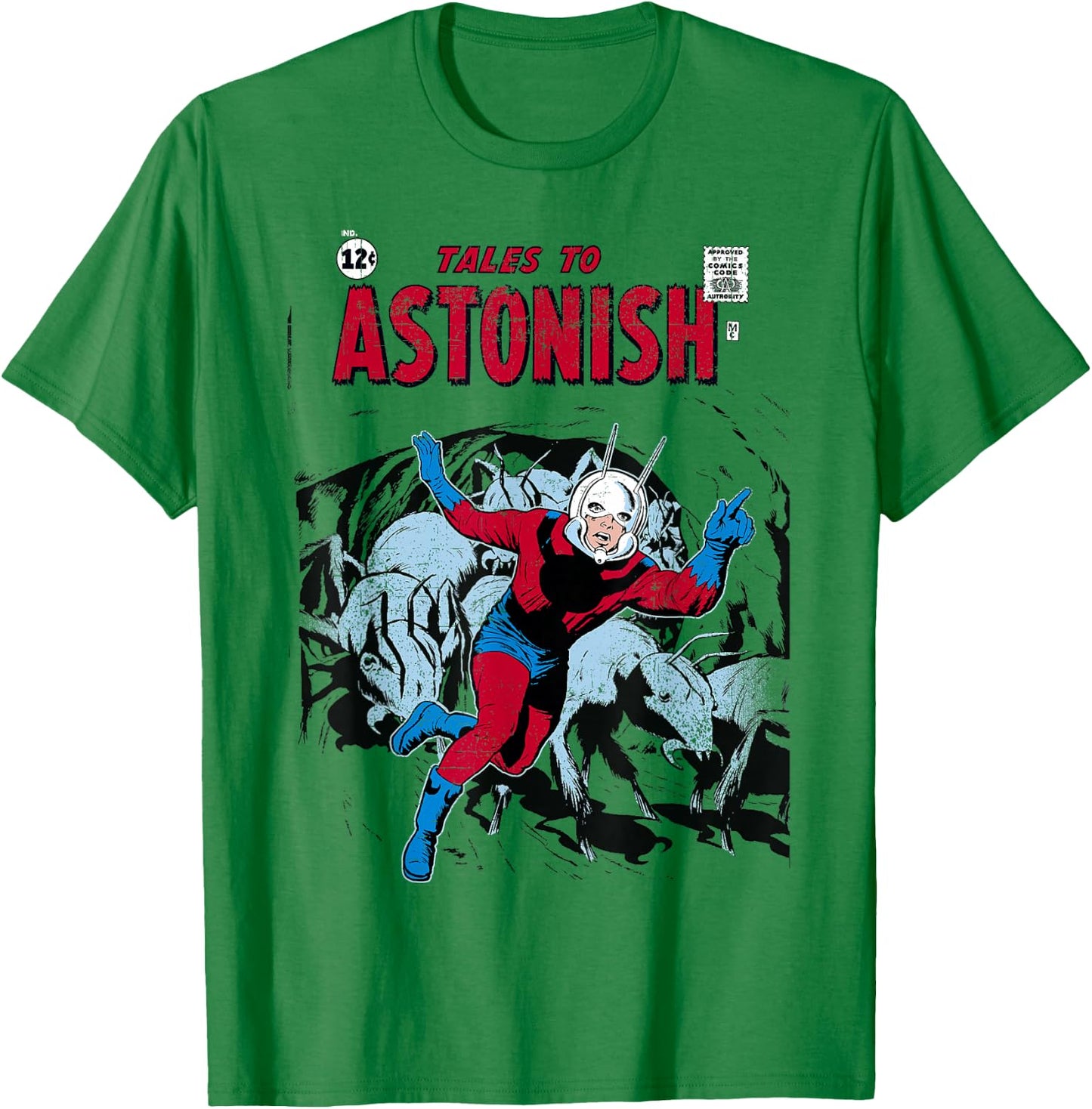 Marvel Ant-Man Classic Retro Comic Cover T-Shirt - T-Shirt | Irish Green