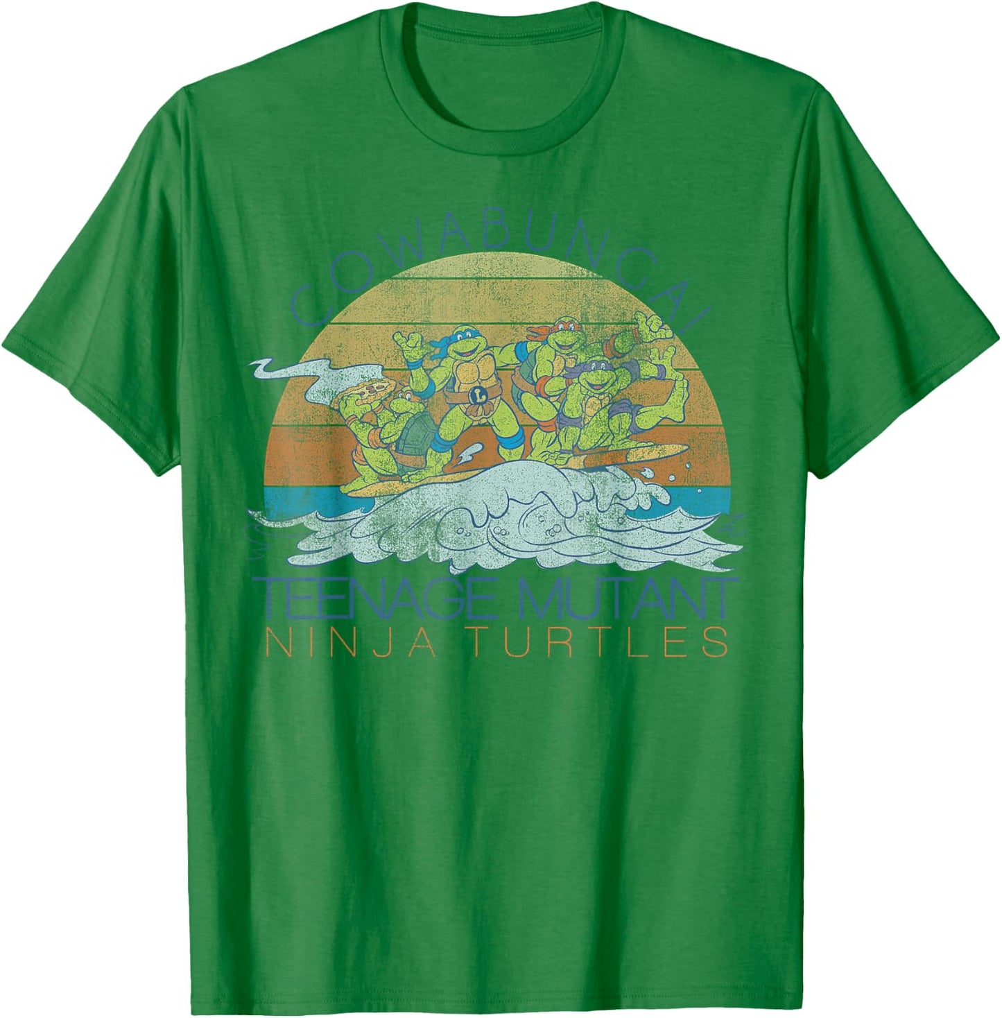 Teenage Mutant Ninja Turtles Cowabunga Surf -Shirt T-Shirt - T-Shirt | Irish Green