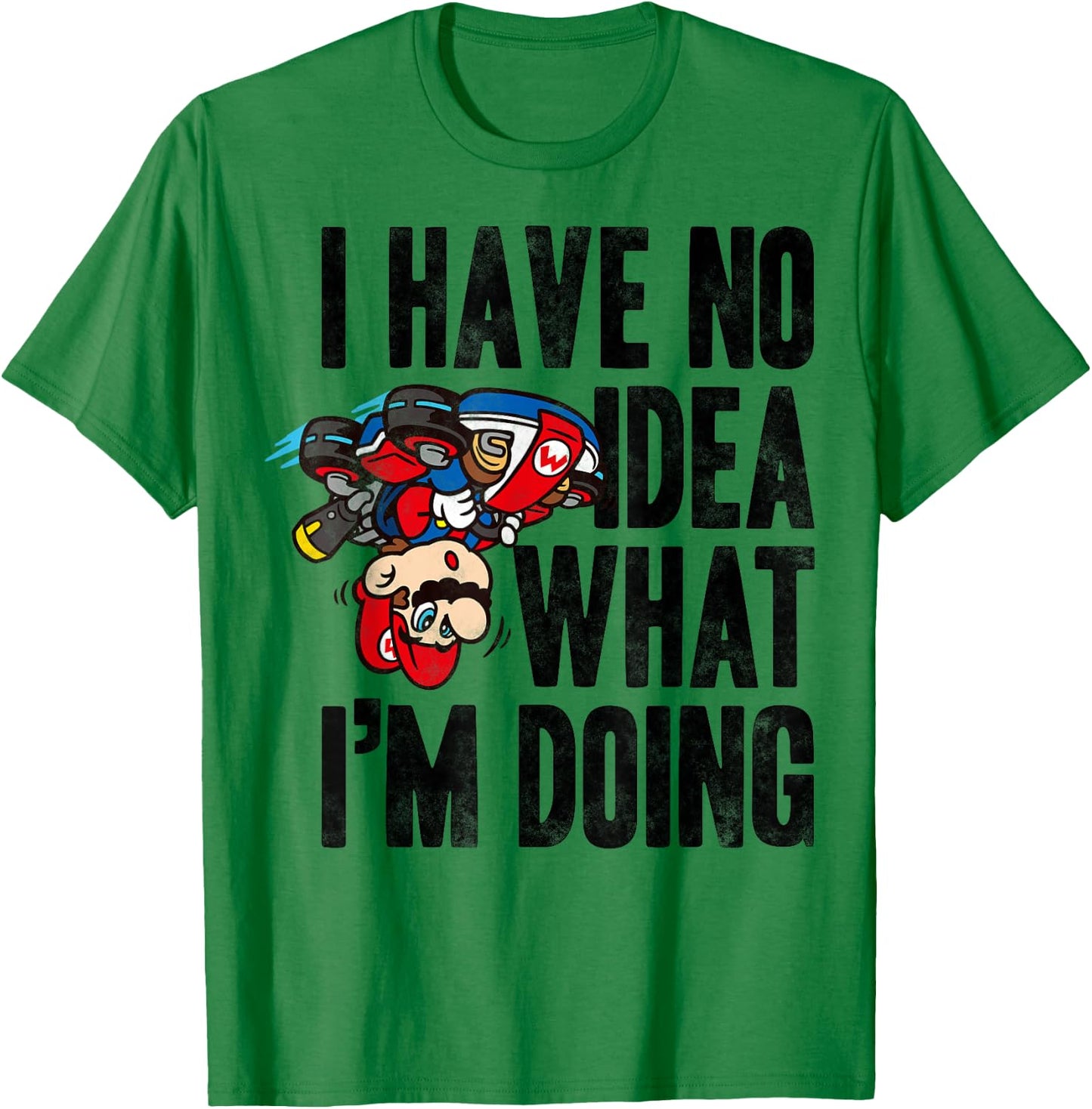 Nintendo Mario Kart No Idea What I'm Doing Graphic T-Shirt - T-Shirt | Irish Green