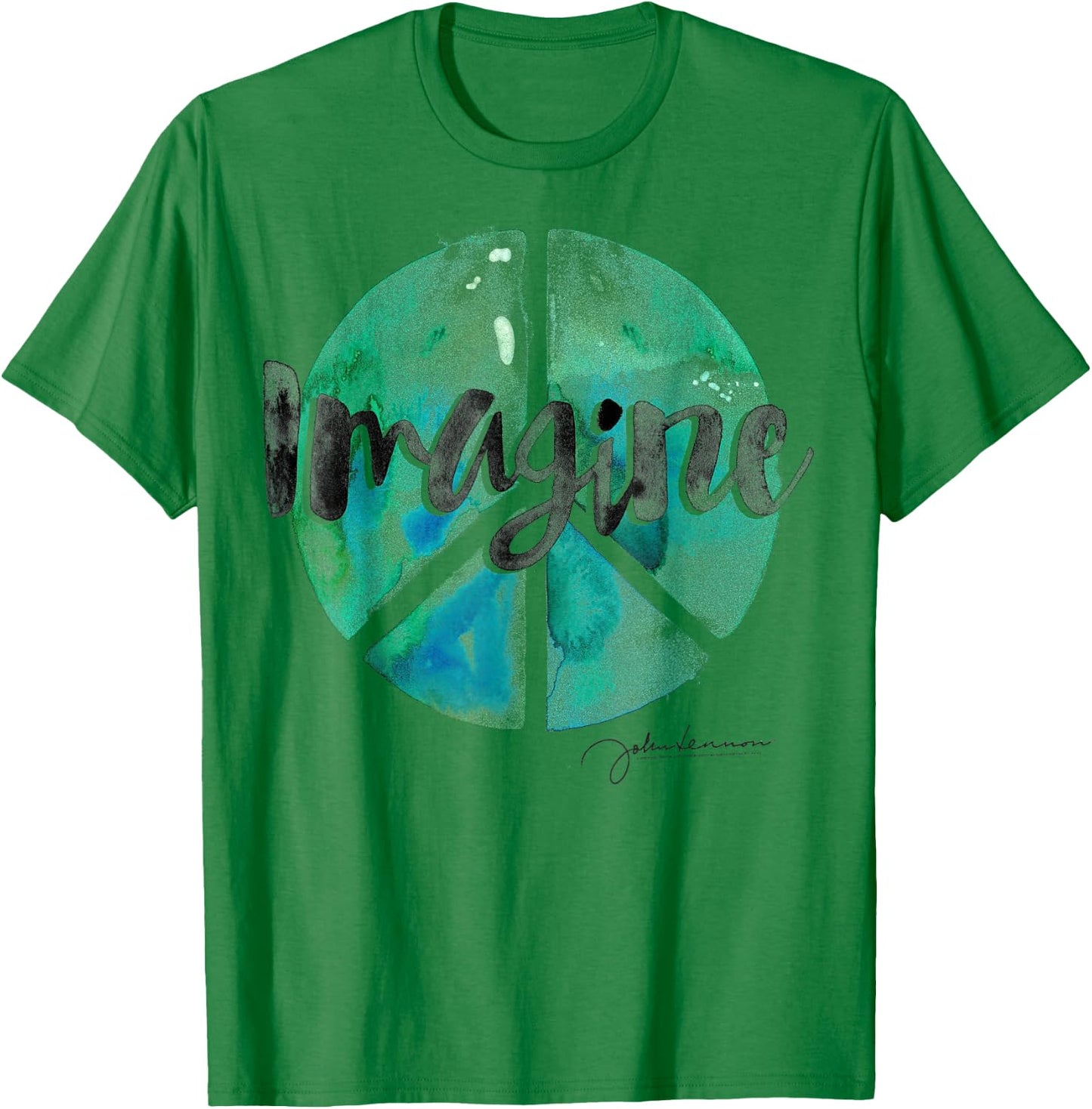 John Lennon - Peace Sign T-Shirt - T-Shirt | Irish Green