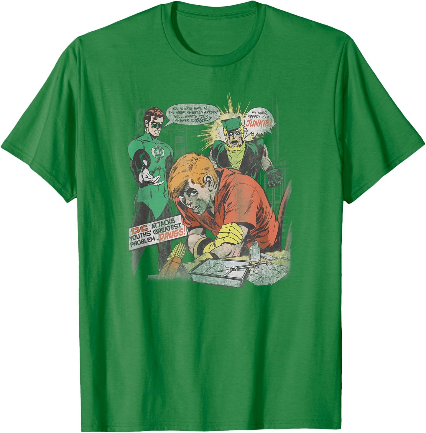 Green Lantern Speedy Junkie T-Shirt - T-Shirt | Irish Green