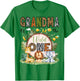 Grandma Of The Wild One 1St Birthday Boy Safari Jungle T-Shirt - T-Shirt | Irish Green