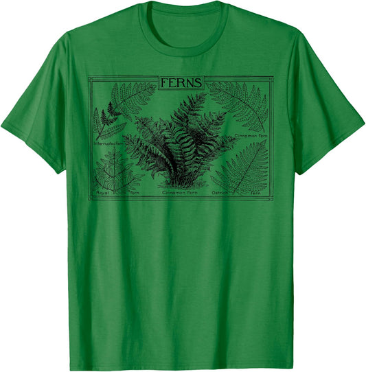 Fern Botanical Plant Botany T-Shirt - T-Shirt | Irish Green