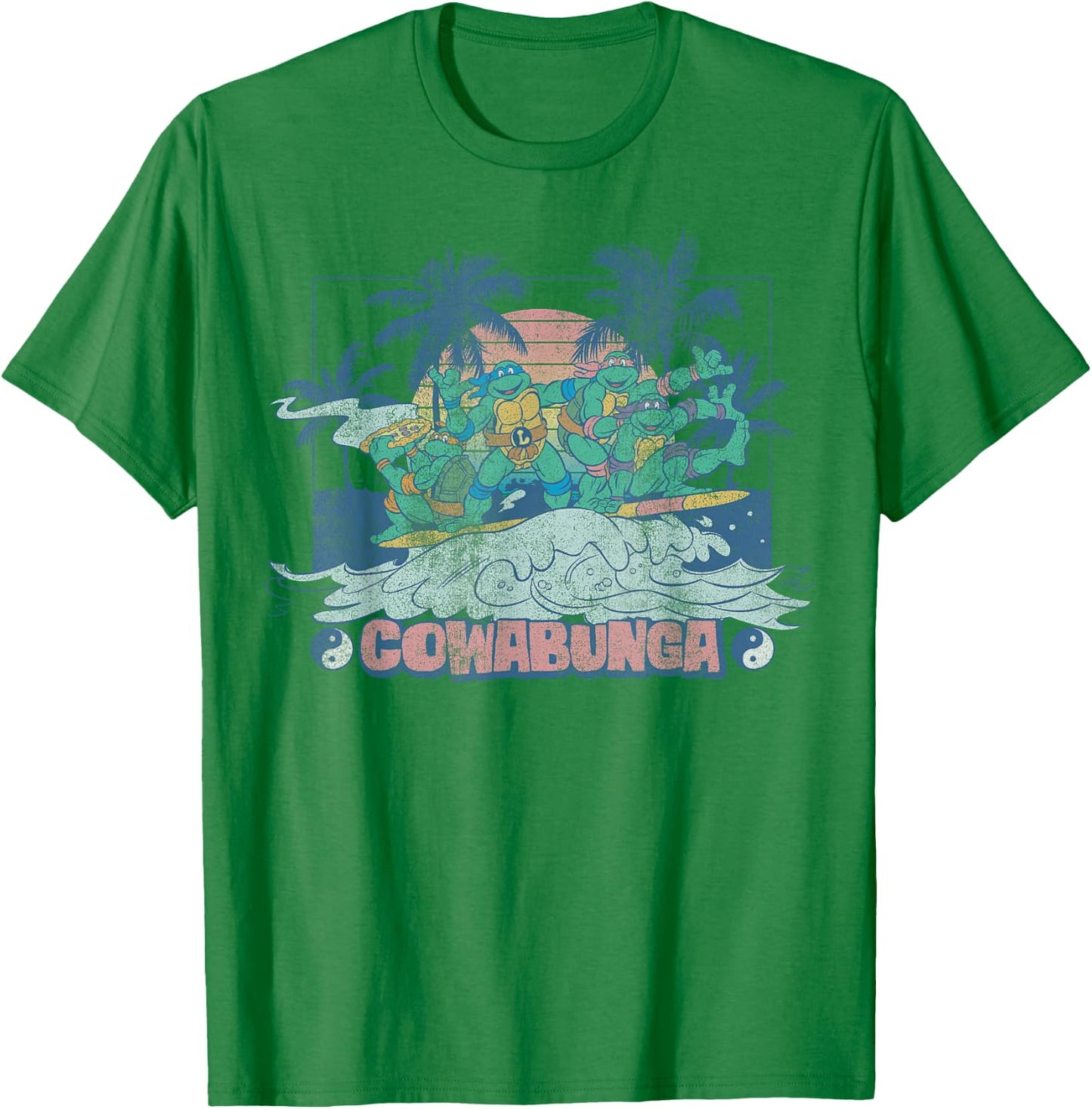 Teenage Mutant Ninja Turtles Ying Yang Cowabunga -Shirt T-Shirt - T-Shirt | Irish Green