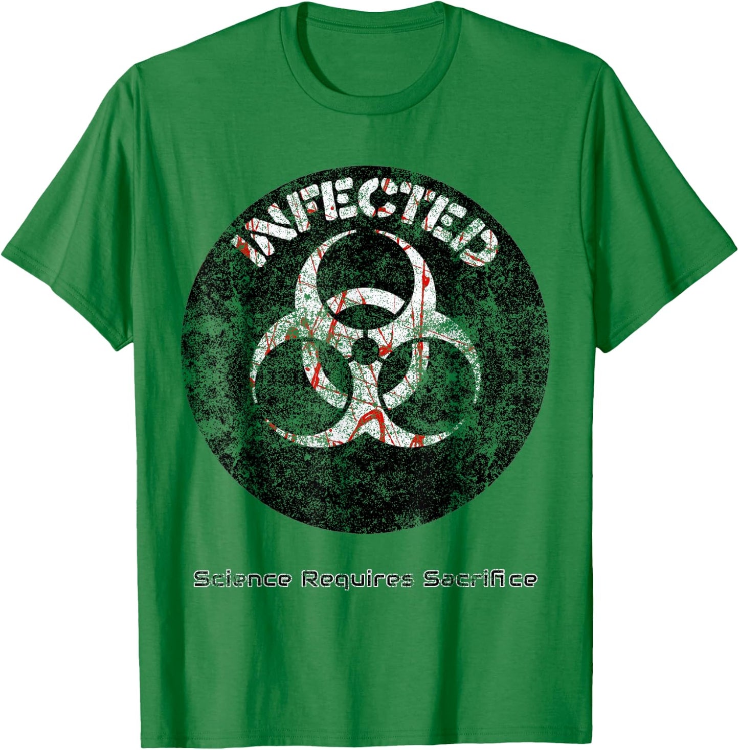 Infected Doomsday Biohazard Science Teacher Halloween Men Women Kids T-Shirt - T-Shirt | Irish Green