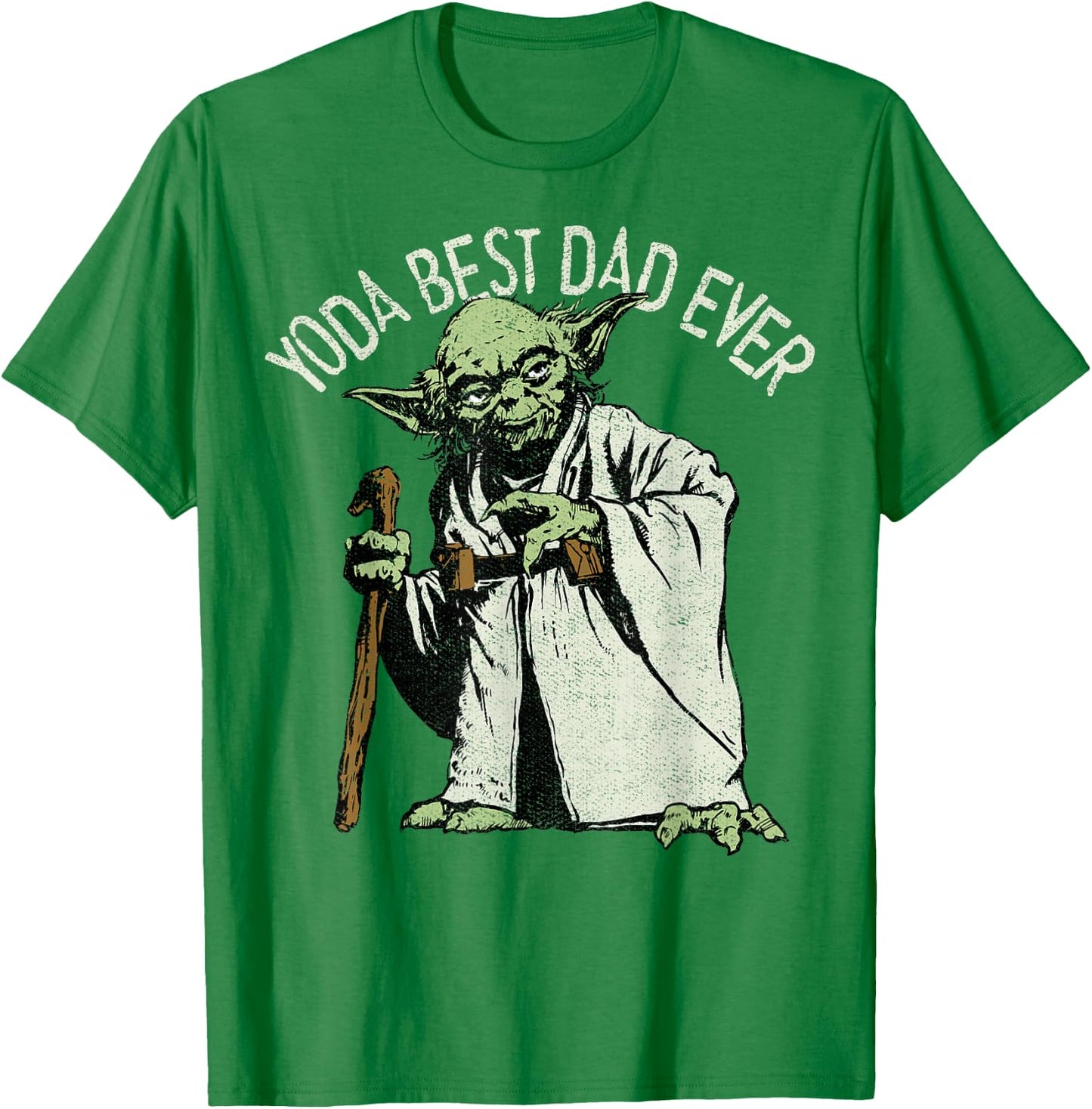 Star Wars Yoda Best Dad Ever Graphic C2 T-Shirt - T-Shirt | Irish Green